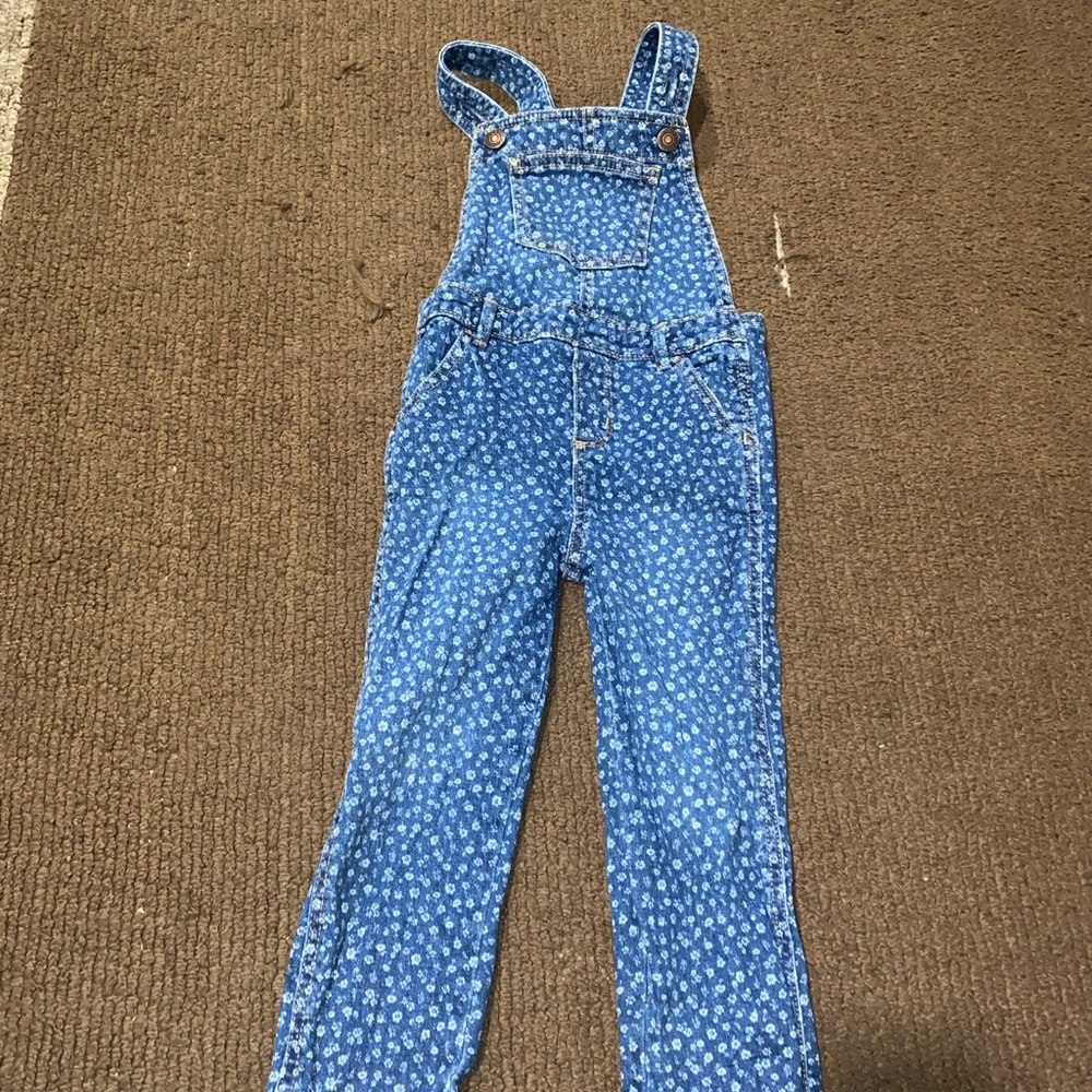 Old Navy size 4T toddler girls flower print overall pants